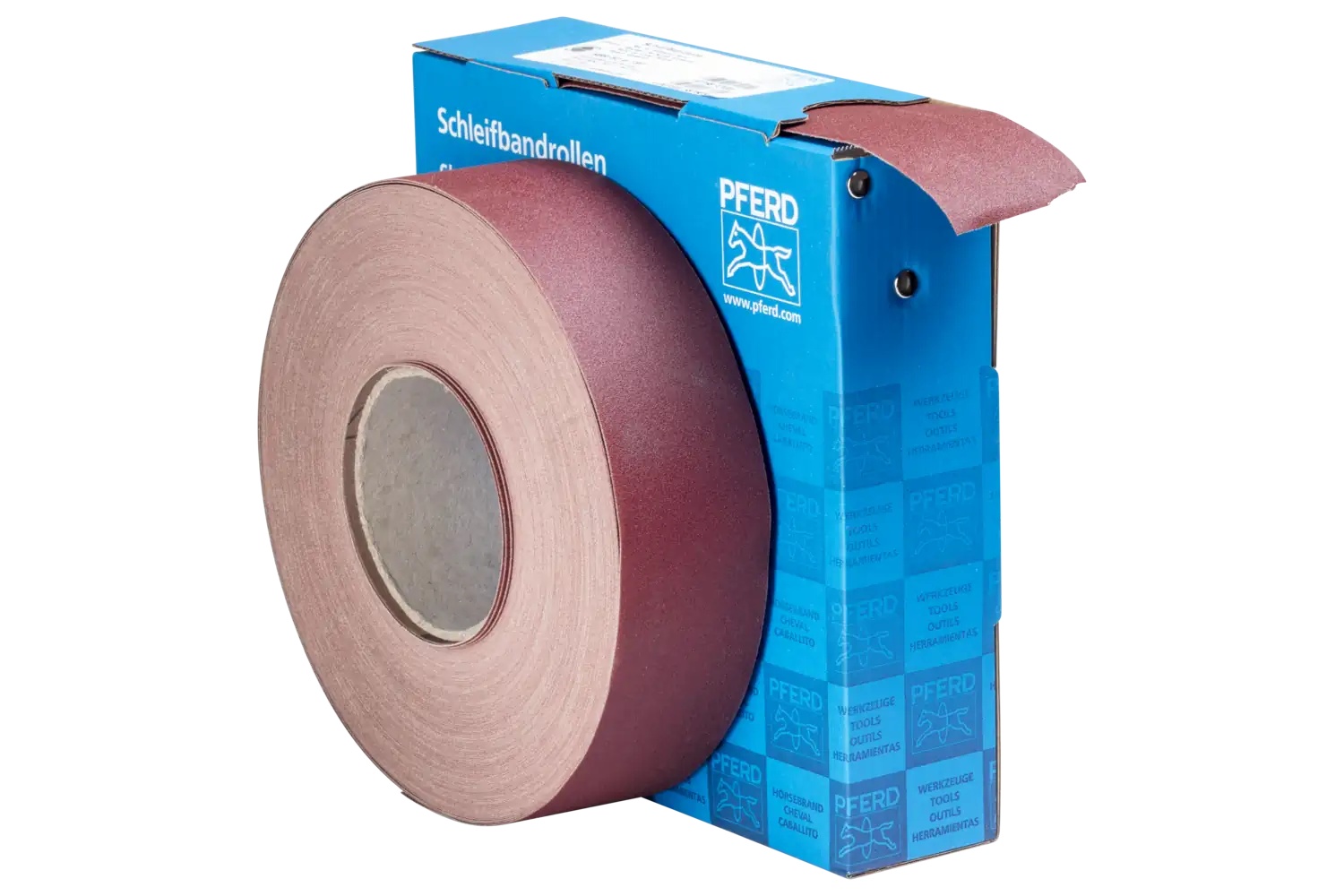 Picture of Pferd Shop Roll, Resin over Resin Heavy-Duty, 2" x 50 yards, 180 Grit, Aluminum oxide